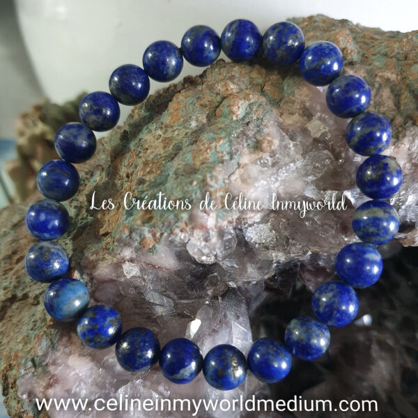 Bracelet pour le 3ème œil, en Lapis-lazuli