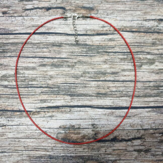 Cordon simple 45 à 50 cm rouge