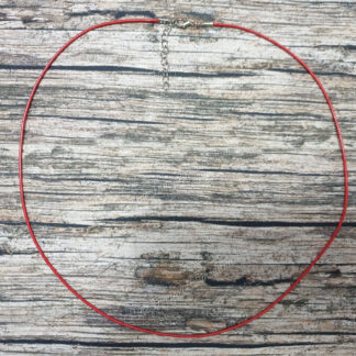 Cordon simple 60 à 65 cm rouge