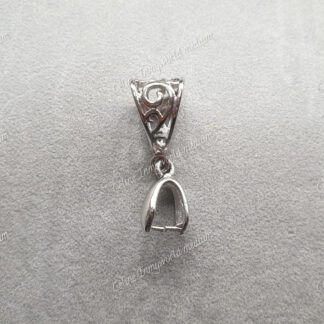 Bélière couleur argentée N°8