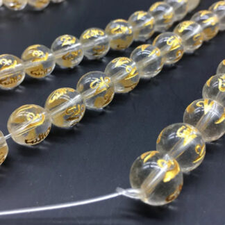 Séparateur synthétique mantras tibétains transparents