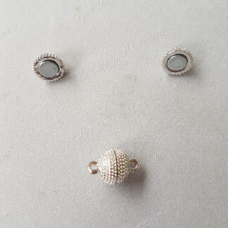 Fermoir magnétique argenté N°2