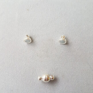 Fermoir magnétique argenté N°3