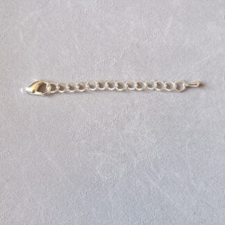 Mousqueton argenté avec chainette