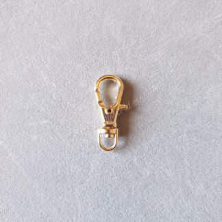 Mousqueton simple plus grand doré