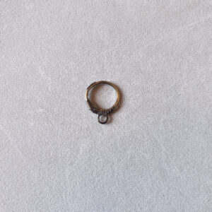 Mousqueton simple en anneau anthracite