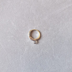 Mousqueton simple en anneau argenté