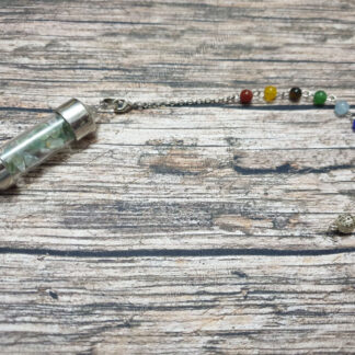 Pendule radiesthésie avec chambre témoin Fluorite