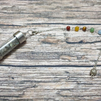 Pendule radiesthésie avec chambre témoin Labradorite