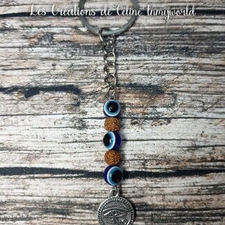 Porte-clés talisman de protection, contre le mauvais oeil, les mauvais sorts et les jalousies