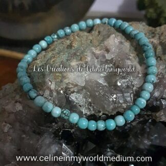 Bracelet pour aider en cas de rhumatismes, de goutte, de troubles gastriques et de crampes, en Turquoise